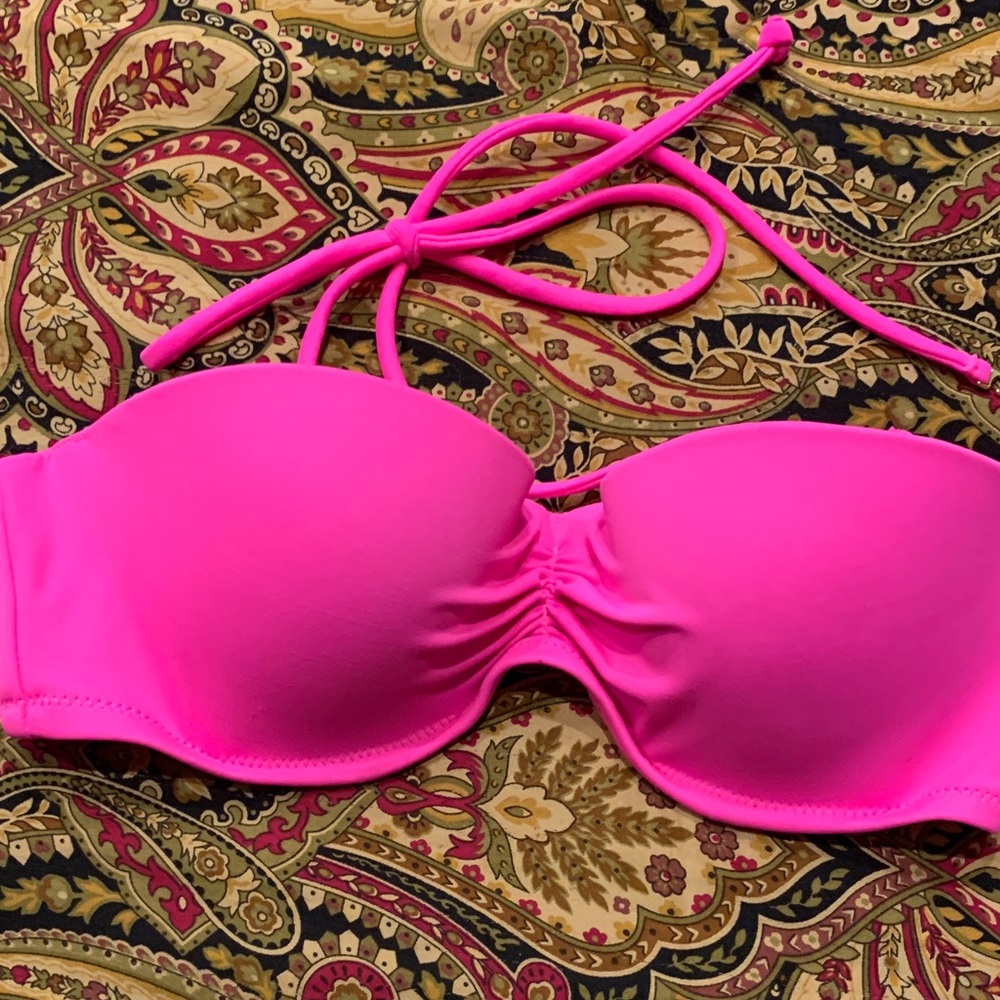 Bikini Top Hot Pink Size XS